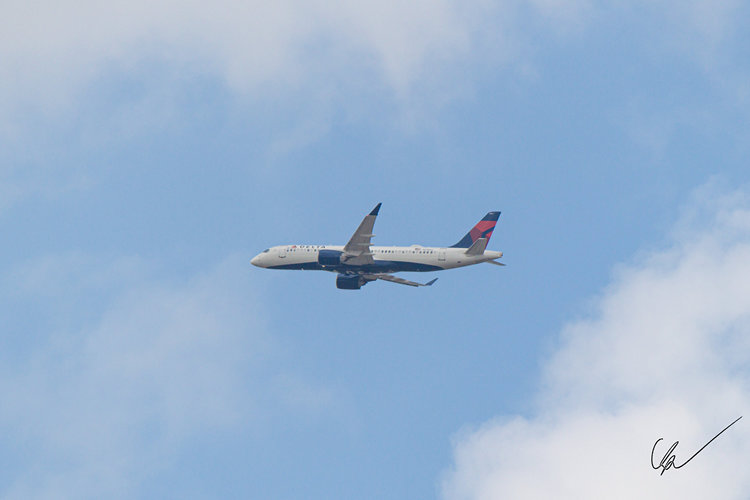 Delta A220 after takeoff