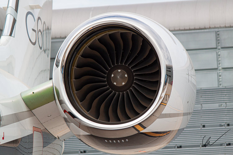 The engine on the Gulfstream G600