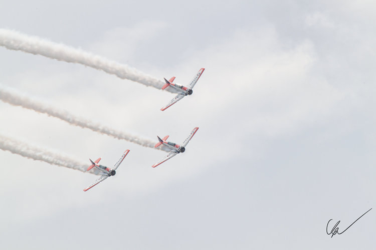 Titan Aerobatics Team in formation